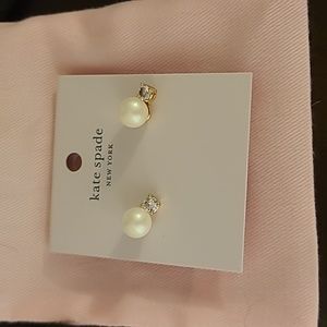 Kate Spade Pearls of Wisdom CZ Stud Earrings
